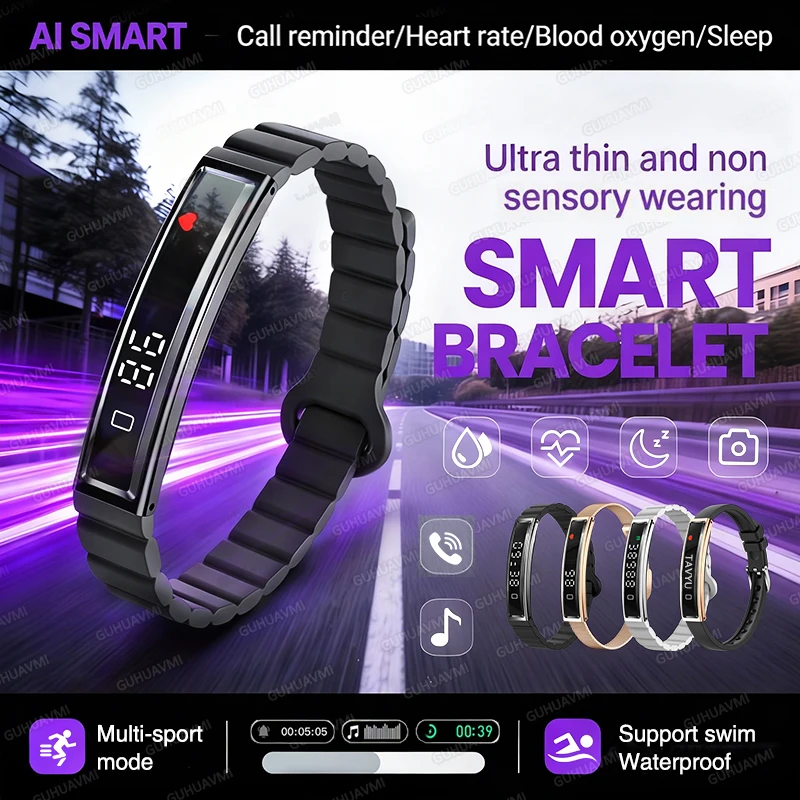 

Фитнес-трекер, умный браслет для мужчин, трекер сердечного ритма для активного отдыха и сна, браслет, спортивные часы для силовых тренировок для Android и IOS