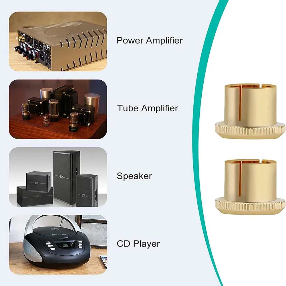 CA series Hi-End Gold/Rhodium Plated RCA protector Caps Noise reduction for Audio,Speakers,Subwoofers,Amplifier