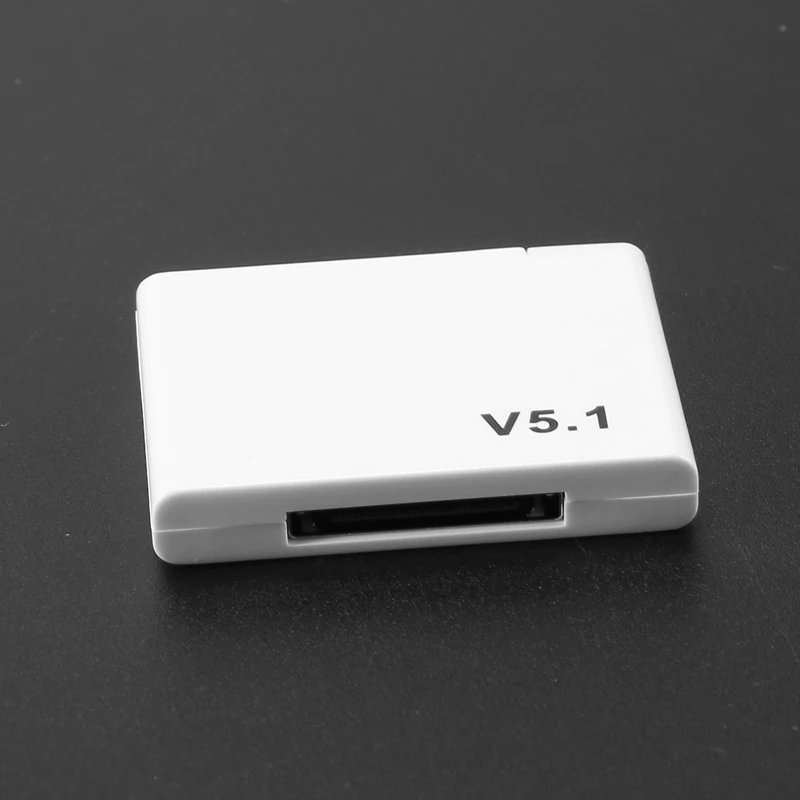 30 دبوس بلوتوث 5.1 استقبال الصوت A2DP الموسيقى محول لاسلكي صغير ل 30Pin جاك التناظرية المتكلم الأبيض-PZZW