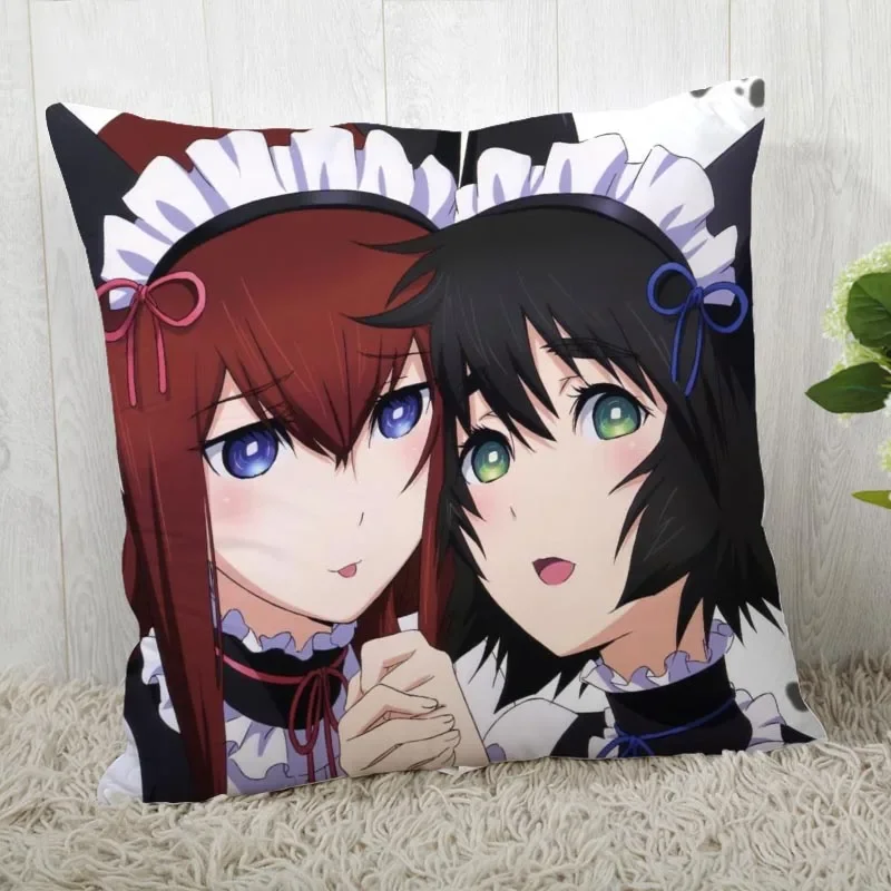 Steins Gate Pillow Cover Customize Pillow Case Modern Home Decorative Pillowcase For Living Room 45X45cm