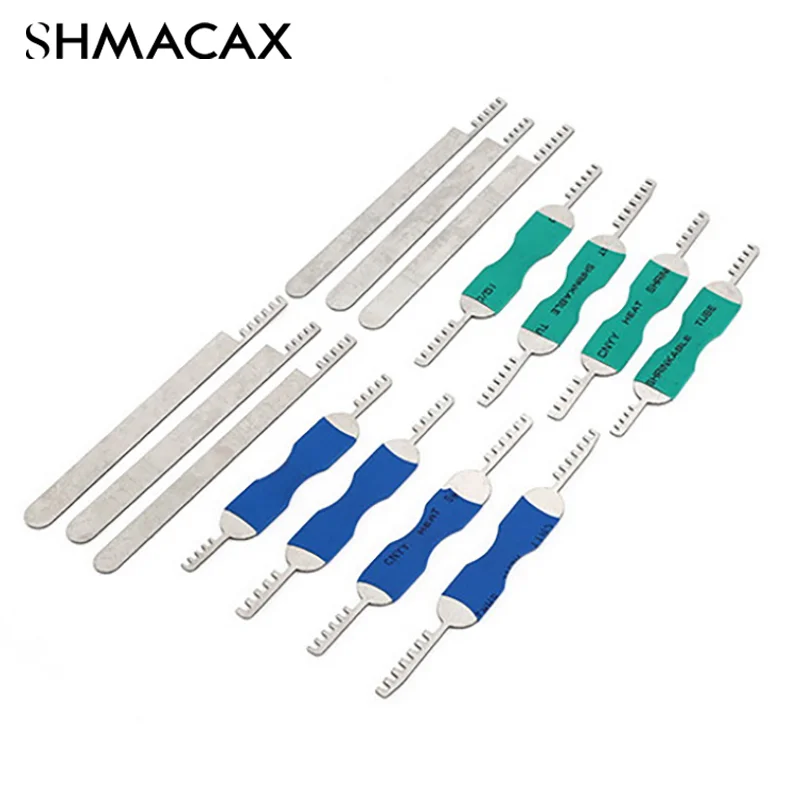 7PCS Stainless Steel Comb Lock 7in1 Full Set Repair Tool Bypass Method Lock Tools Portable Pick Combs For Firefighting