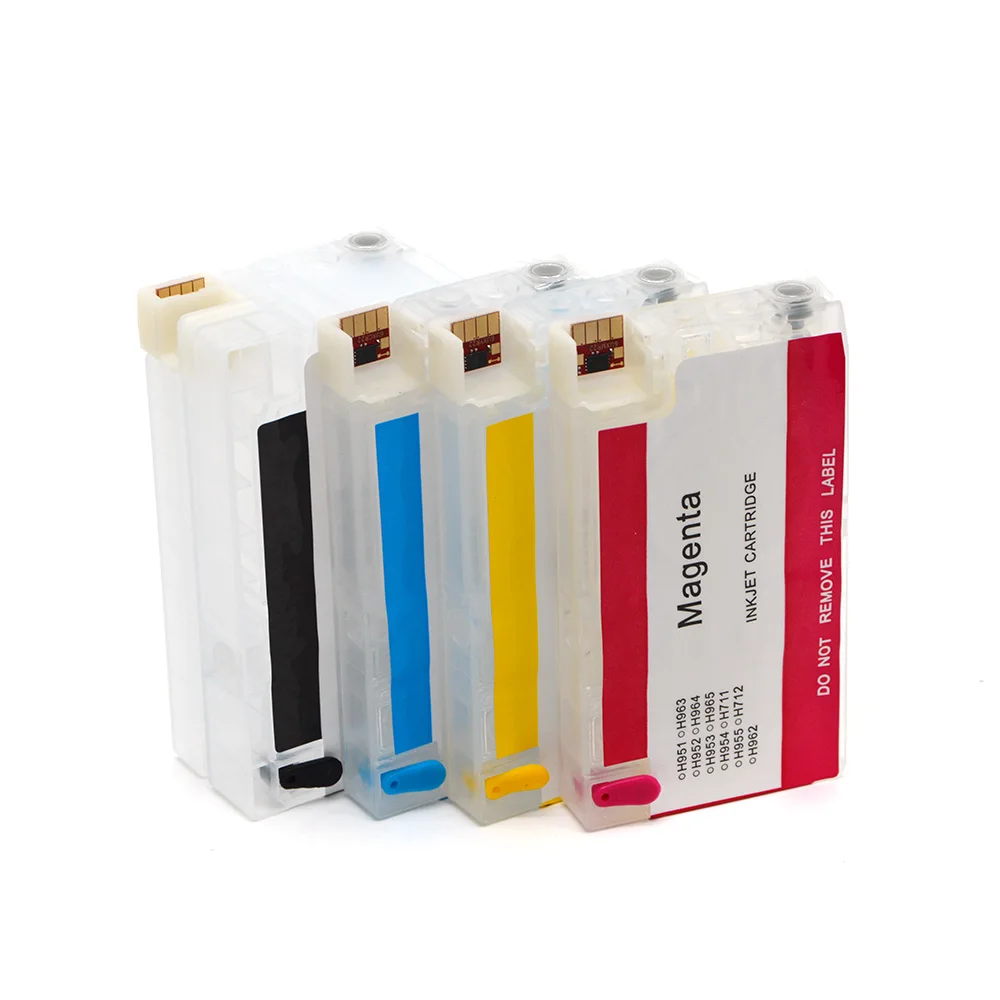 Cartouche d'encre de recharge HP963XL HP964XL, avec puce jetable, pour HP Officejet Pro 9010 9012 9015 9016 9018 9019 9020 9025, 4 pièces
