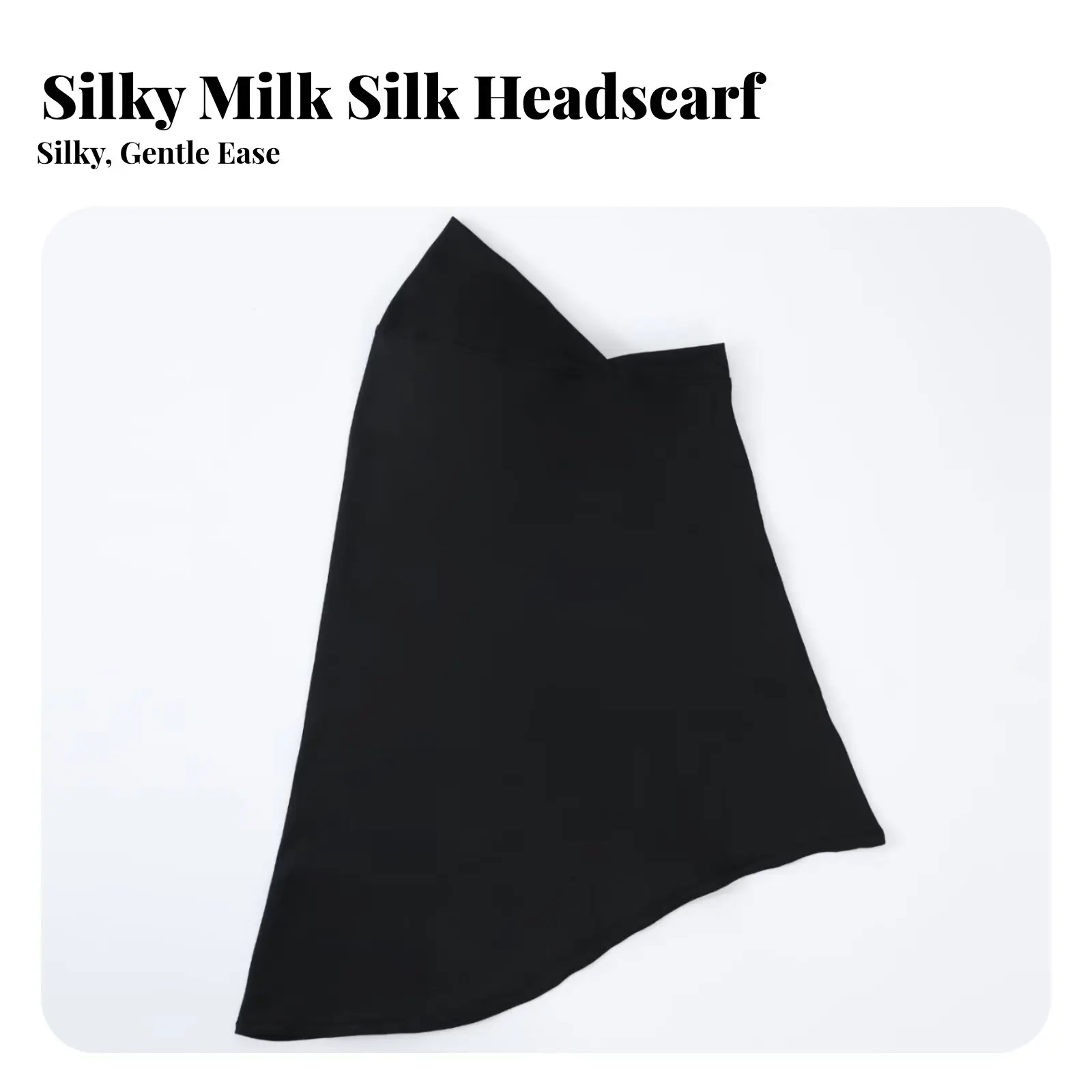 

Solid Color Milk Silk Turban, Four Seasons Headscarf, Plain Prayer Cover, Outdoor Wrap