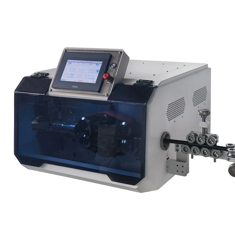 EW-1270 High Efficiency Automatic Wire Cutting And Peeling Machine Large Square Computer Cable Stripping Cutting Machine