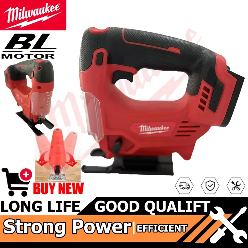 

2025 Milwaukee Tool Электрический лобзик Портативная аккумуляторная пила Многофункциональные деревообрабатывающие станки для резки древесины для батареи 18 В