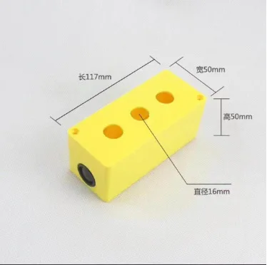Waterproof Push Button Switch Box 16mm Diameter IP65 Rated Plastic Housing Supports Up To 1 Million Electrical Cycles