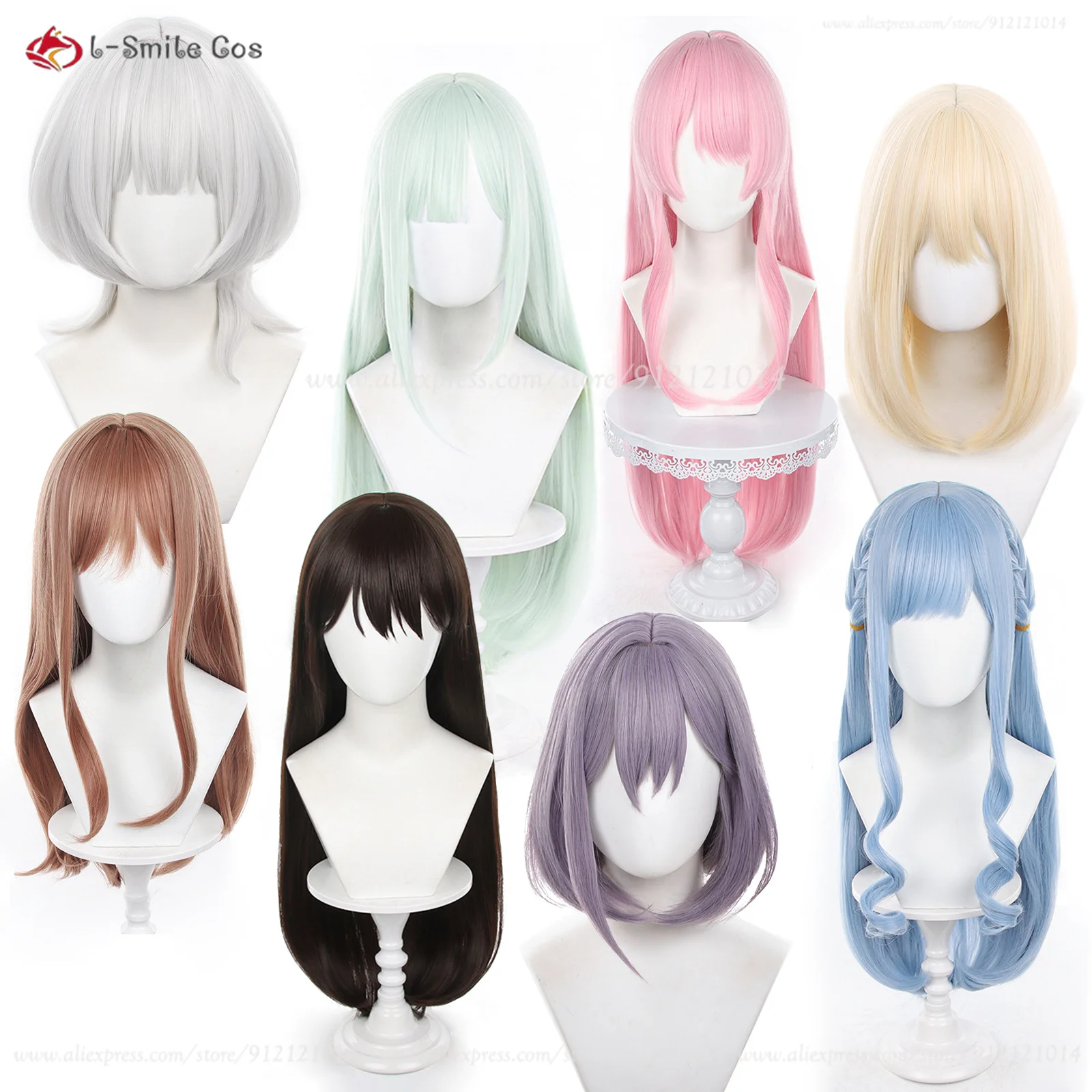 Takamatsu Tomori Anon Chihaya Rana Kaname Soyo Nagasaki Taki Shiina Rikki Sakiko Togawa Mutsumi Wakaba Ave Mujica Cosplay Wig