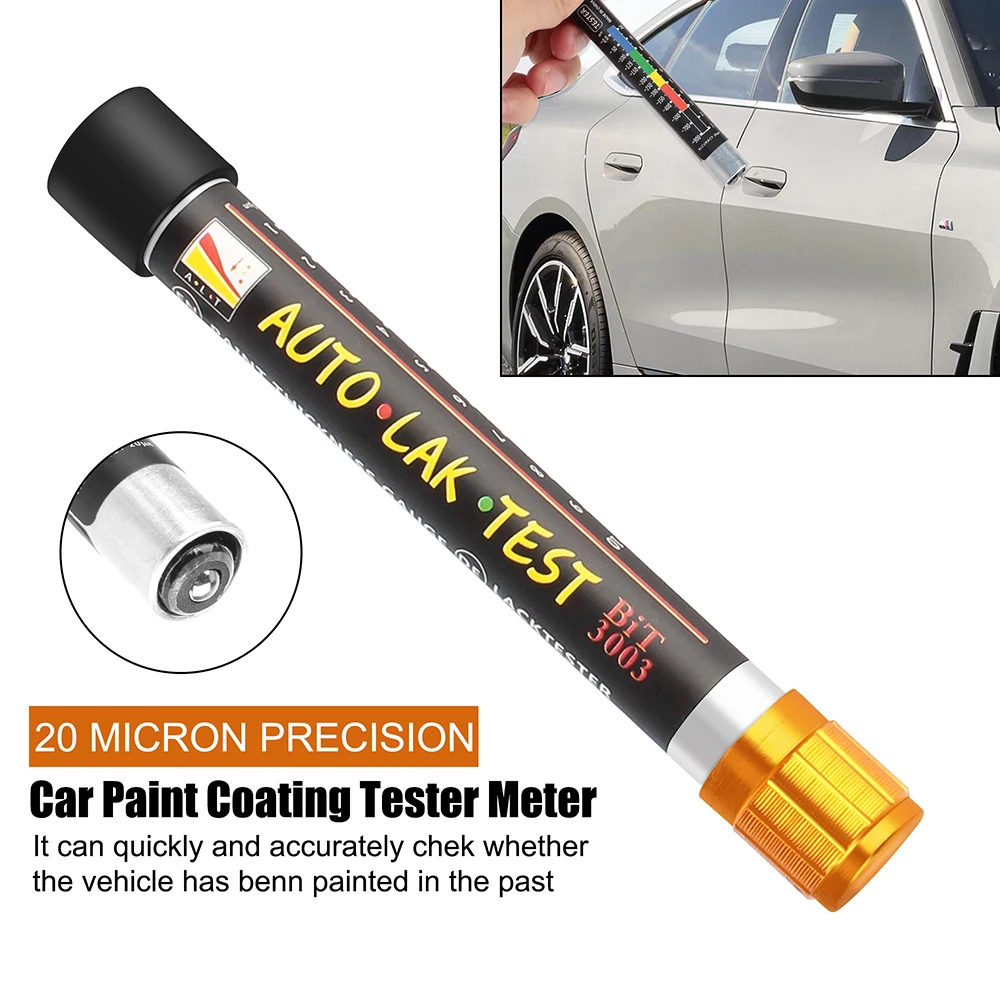 Car Paint Pen Car Coating Thickness Testing Pen Paint Thickness Tester 1 PC Waterproof Portable Coating Tester Meter