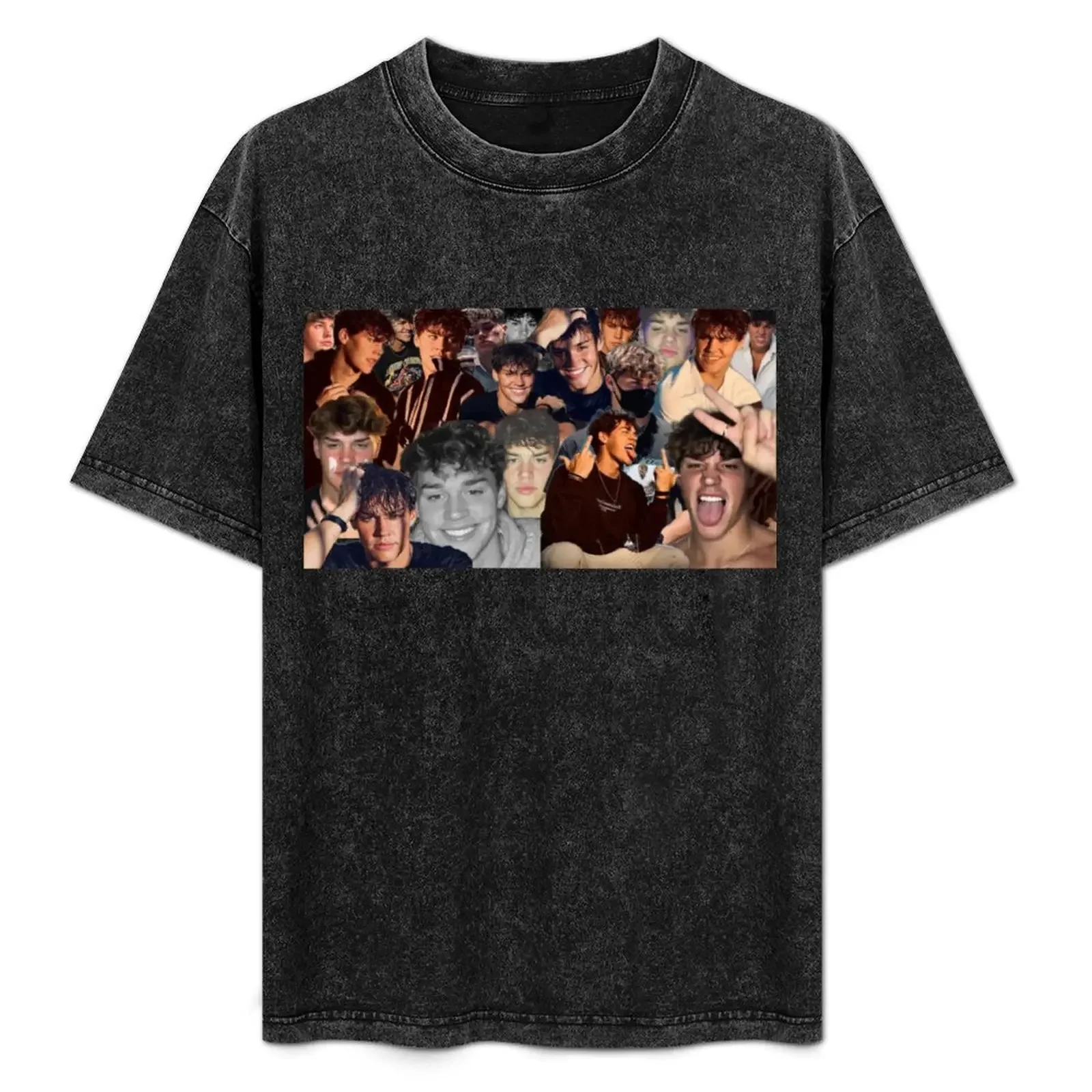 

Noah Beck Collage T-Shirt Big and Tall Solid Color T-Shirt