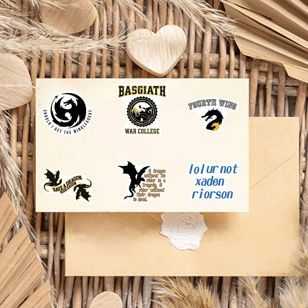 50pcs vierten Flügel Aufkleber Modestil Büro Fahrrad Graffiti Auto Kaffee nach Hause Laptop wasserdicht PVC Buch Wand gepäck Aufkleber