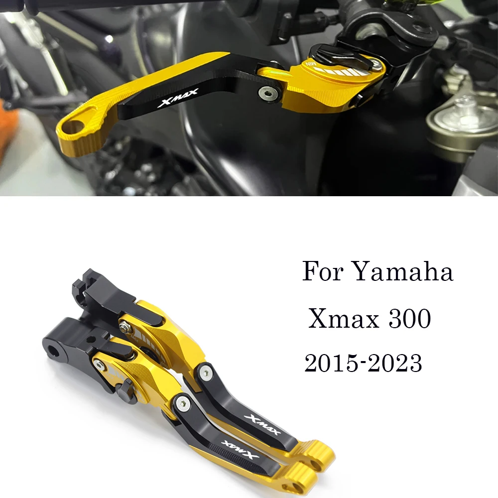 For Yamaha X-max 300 X max300 2015-2023 Motorcycle Adjustable CNC 5D aluminium Brake Clutch Levers Handle Acceriores