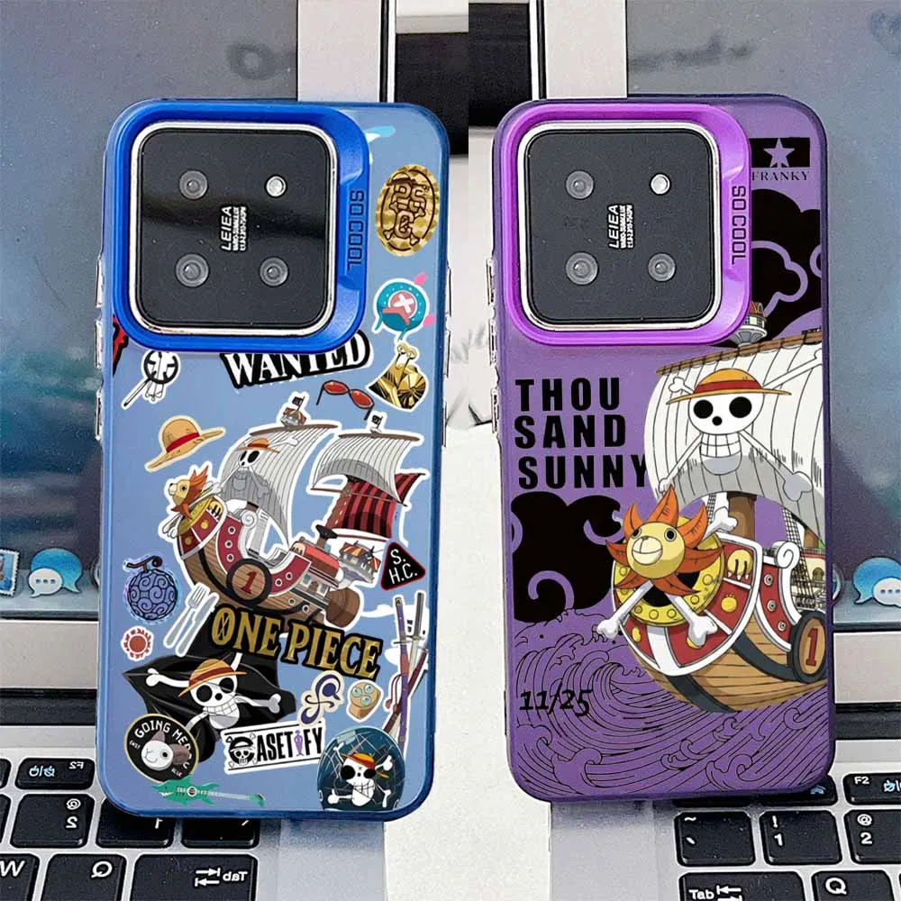 One Piece Anime logo For Xiaomi 15T 14T 13 12T 11 POCO F3 F4 F6 F7 X3 X5 X6 X7 Redmi K60 15 15C Colorful Phone Case