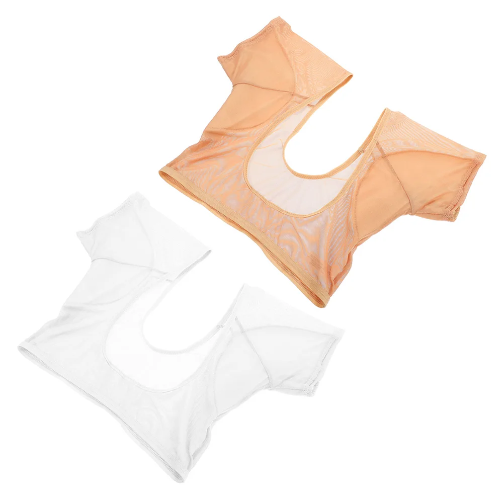 2 Pcs Sweat-absorbent Vest Armpit Pads Sweating Guards Shirt Women's Tank Tops Summer Underarm Breathable Sweatshirt