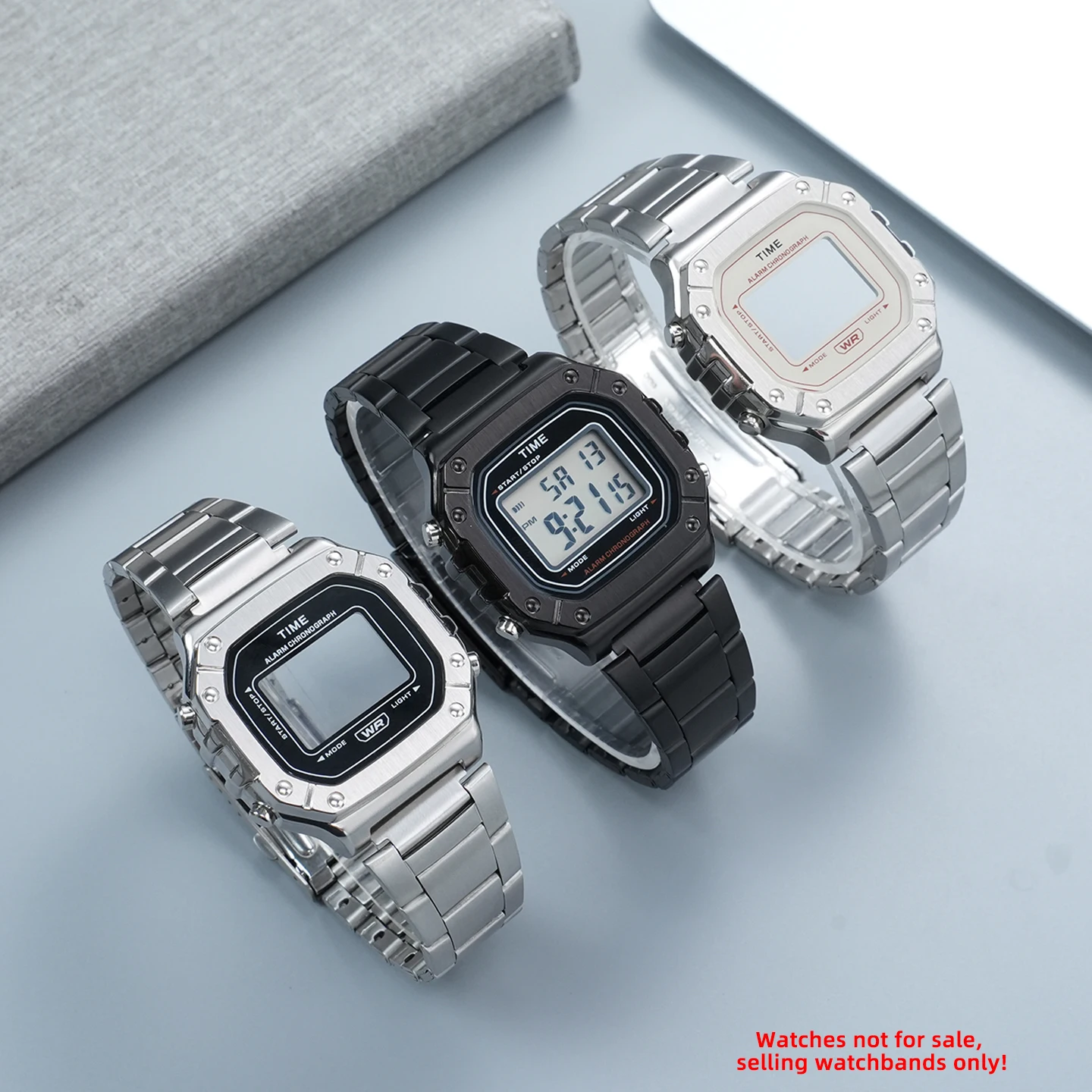 W-218 dedicated Mod Kit For Casio 3224 W-218H-1A Modified stainless steel Case & Metal Watch strap set watchband accessories