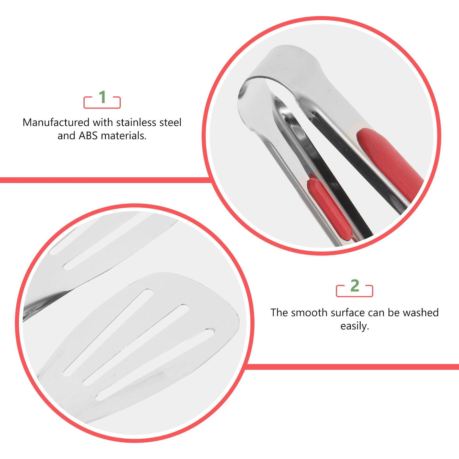 

Bbq Clamp Stainless Steel Food Tongs For Grilling Cooking Serving Buffet Dessert Bread Tong Kitchen Tools Reusable