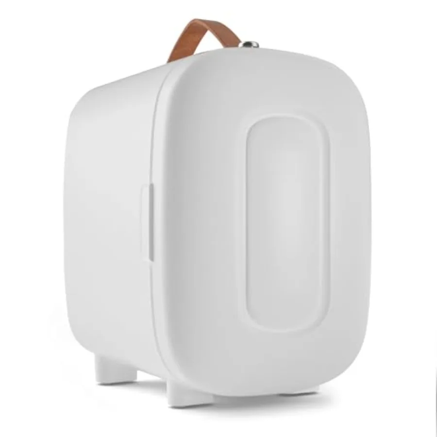 

Mini Fridge for Bedroom 4 Liter/6 Cans Skin Care Fridge Small Refrigerator AC/DC Portable Mini Cooler and Warmer Small Cosmetic