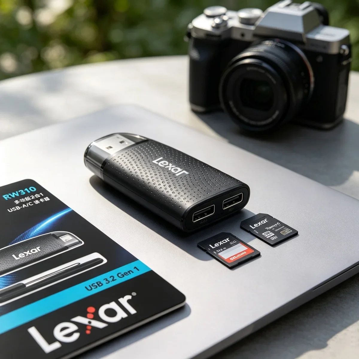 leitor-de-cartao-lexar-dual-slot-usb-a-usb-c-usb-32-para-cartoes-sd-e-micro-sd-com-velocidade-de-ate-205mb-s-para-computador-e-telefone