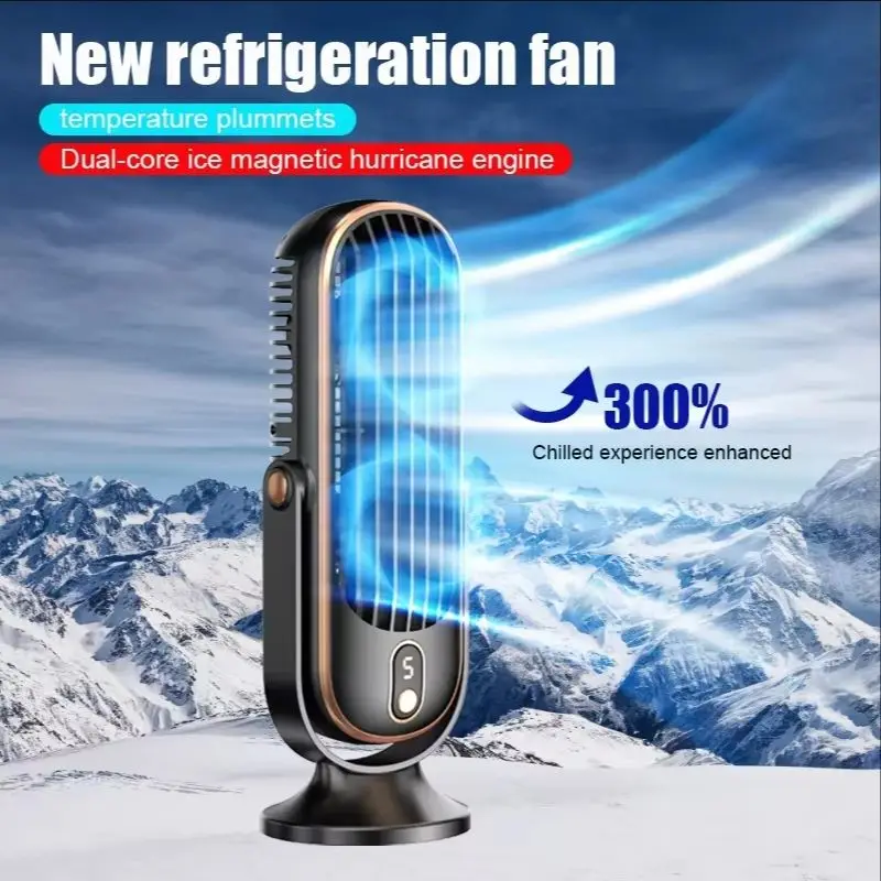 

New USB 720° Flippable Fan Desk Fan Portable Bladeless Fan Small Personal Cooling Fan Quiet Table Fan for Home Office Bedroom