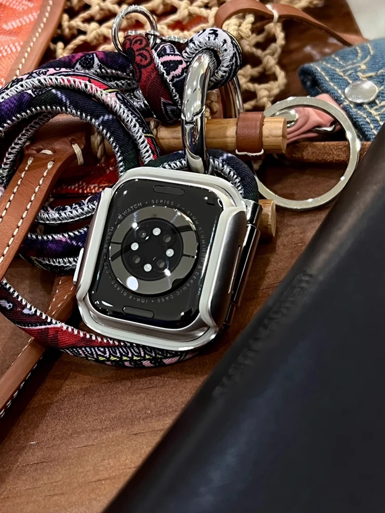 حافظة ساعة معدنية لساعة أبل 40 مللي متر 41 42 مللي متر 44 45 مللي متر 46 مللي متر 49 مللي متر غطاء حماية من السيليكون الناعم لساعة iWatch 10 Ultra 9 8 7 6 5 Se 4