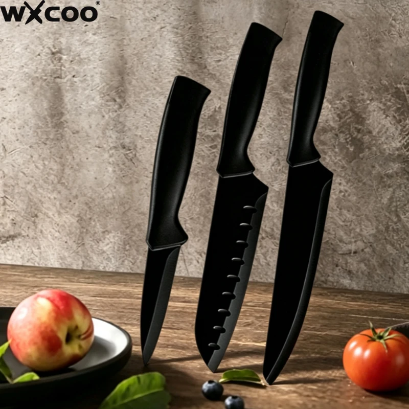 WXCOO 1PCS Professional Stainless Steel Kitchen Knife Set for Chef Fruit Cutter Vegetable Knife Meat Cleaver Butcher Knives
