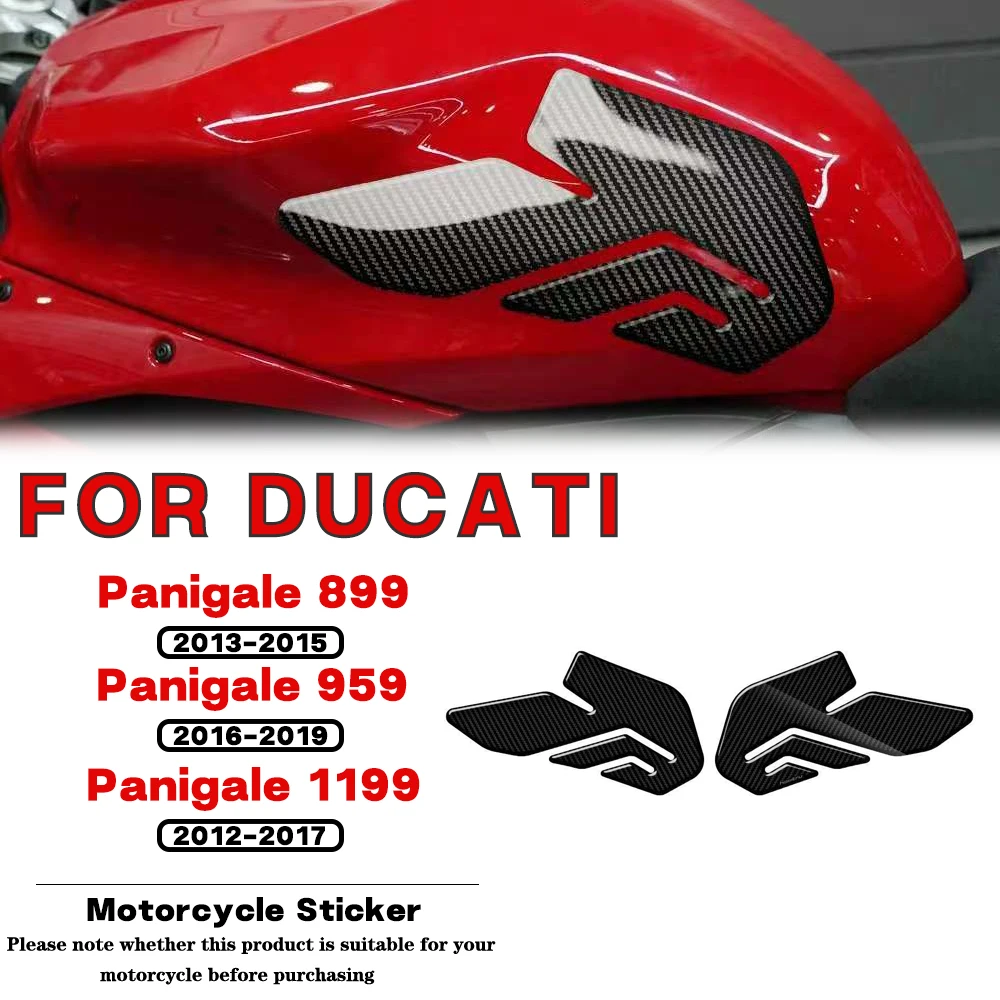 

For DUCATI Panigale 899 959 1199 1299 V2 2012 2013 2014 2015-2022 Motorcycle Side Fuel Tank Pad Knee Grip Protection Stickers