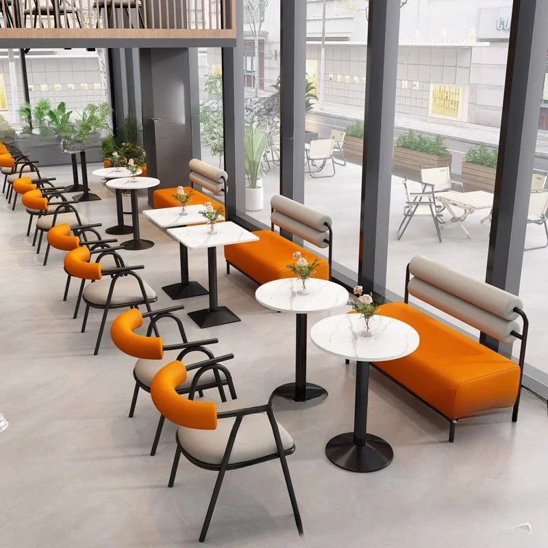 Sofa milk tea coffee burger dessert snacks hot pot restaurant chain western restaurant table and chair combination