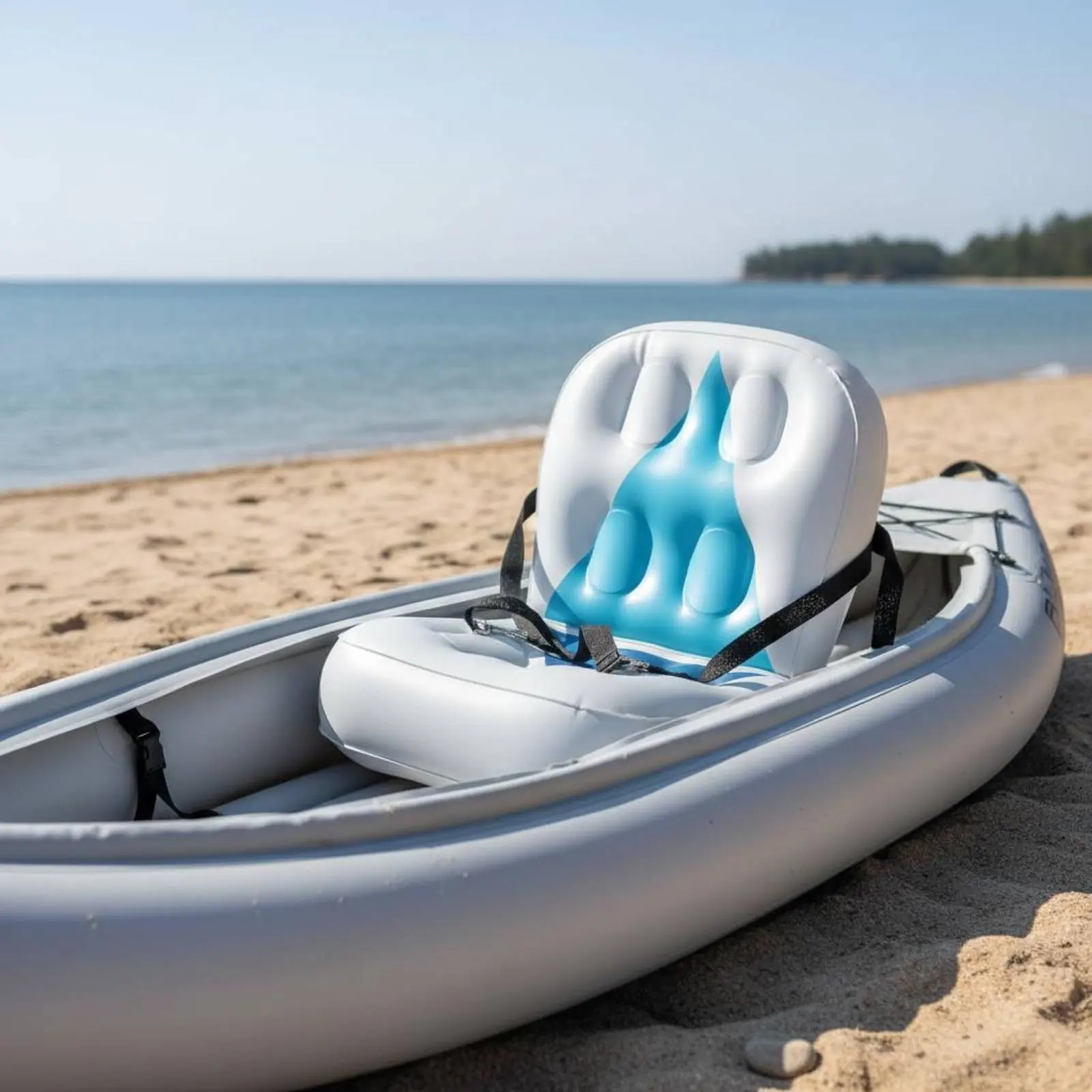 

Inflatable Kayak Seat Waterproof Inflatable Backrest Seat Kayak Backrest Cushion Lightweight Water Sports Gear Anti Slip
