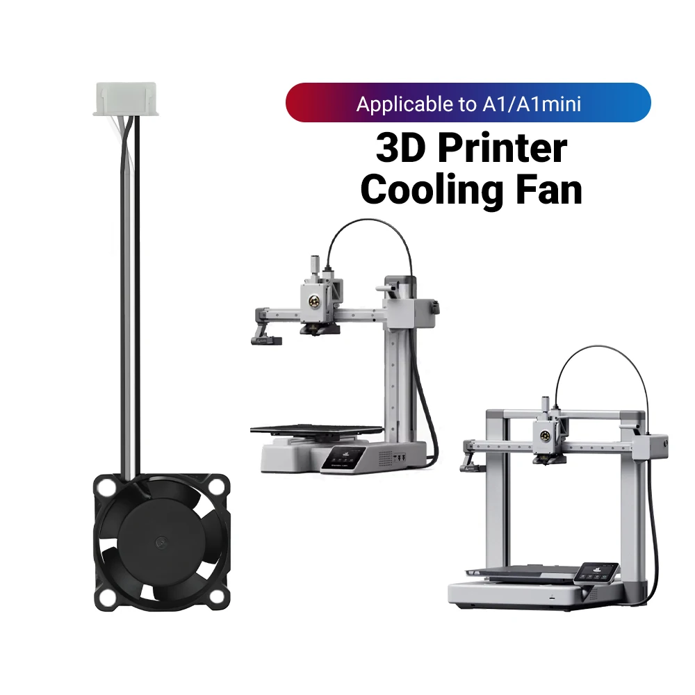 

Upgraded 2510 Silent Axial Fan Bamboo Lab A1 Mini Hotend Cooling Fan for Bamb lab A1 and A1 Mini 3D Printer Accessories