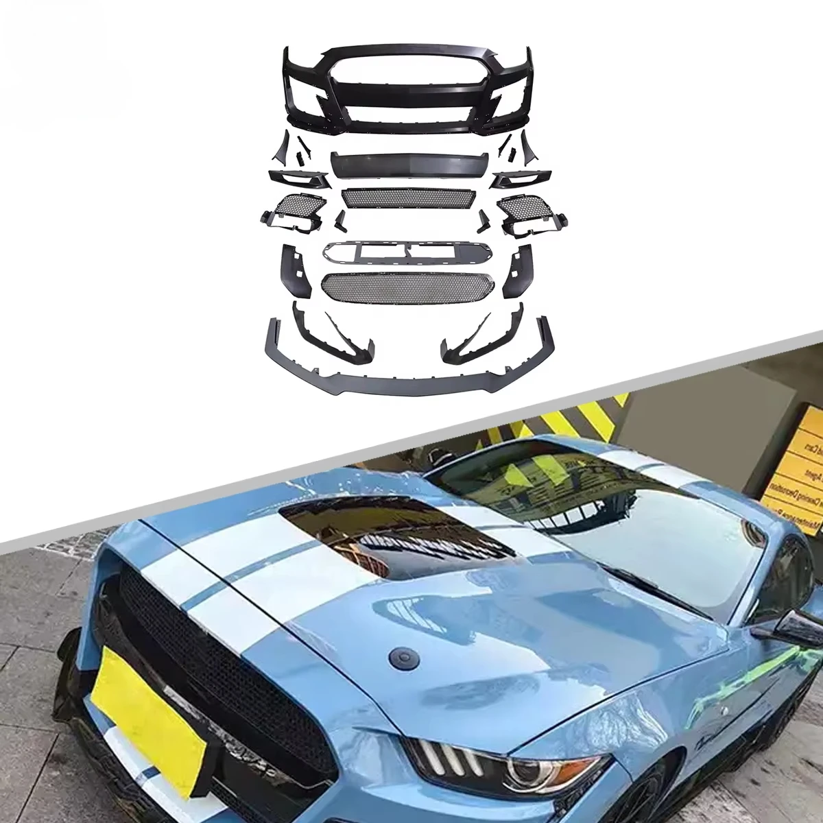 

High Quality GT500 Style Car Bumper Body Accessories Front Bumper for Mustang 2015-2017
