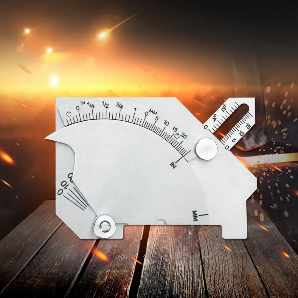 Welding Inspection Tool For MG11 Stainless Steel Cam Gauge Metric Imperial Fillet Height Measurement Device Accurate