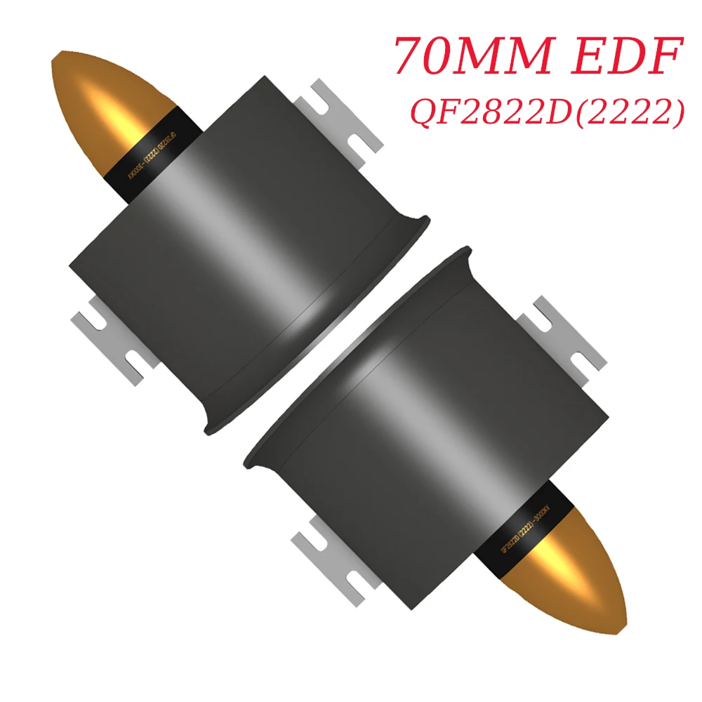 Wentylator EDF 70 mm 6 łopatek z silnikiem bezszczotkowym QF2822D-3000KV do części modeli zabawek zdalnie sterowanych