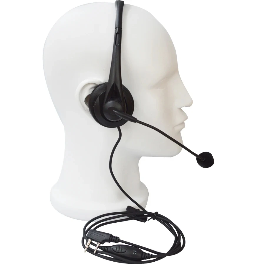 2 Pin Walkie Talkie Accessories Earpiece Headset With MIC PTT For BaoFeng UV-5R  UV-82 HPGT-3TP BF-888S BF-F8  PX-888K TYT