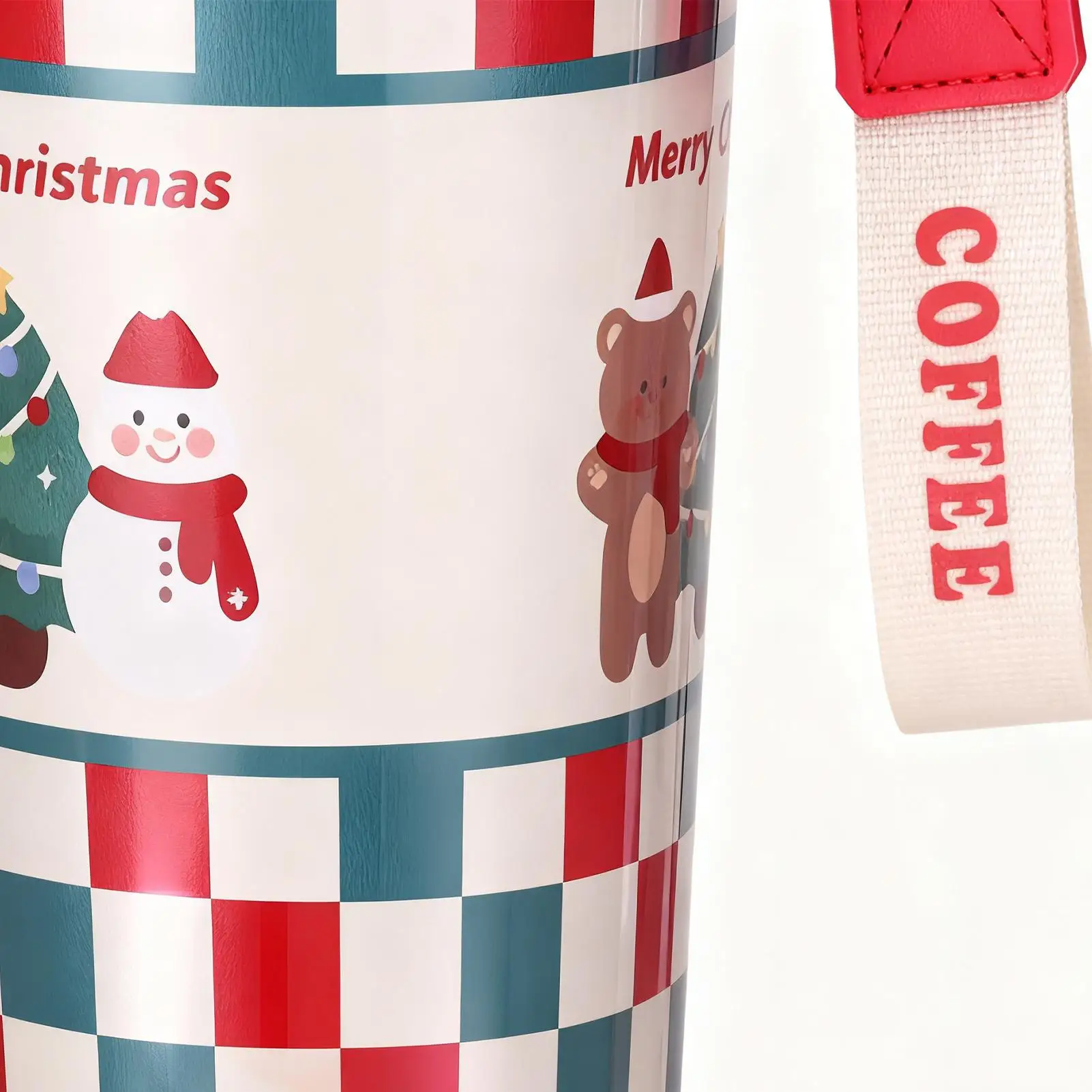 Christmas Insulated Tumbler Stainless Steel Beverage Container Insulated Tumblers With Lids For Office Students Travelers