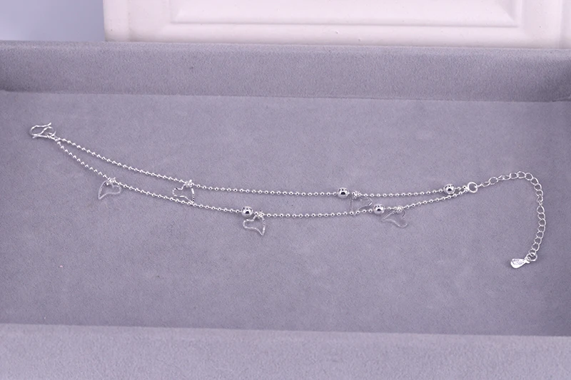 VENTFILLE Armband aus 925er-Sterlingsilber, doppeltes Liebesherz, hohle runde Perlen, Damenmode, romantischer Schmuck, klassisch, verstellbar – Detail 18