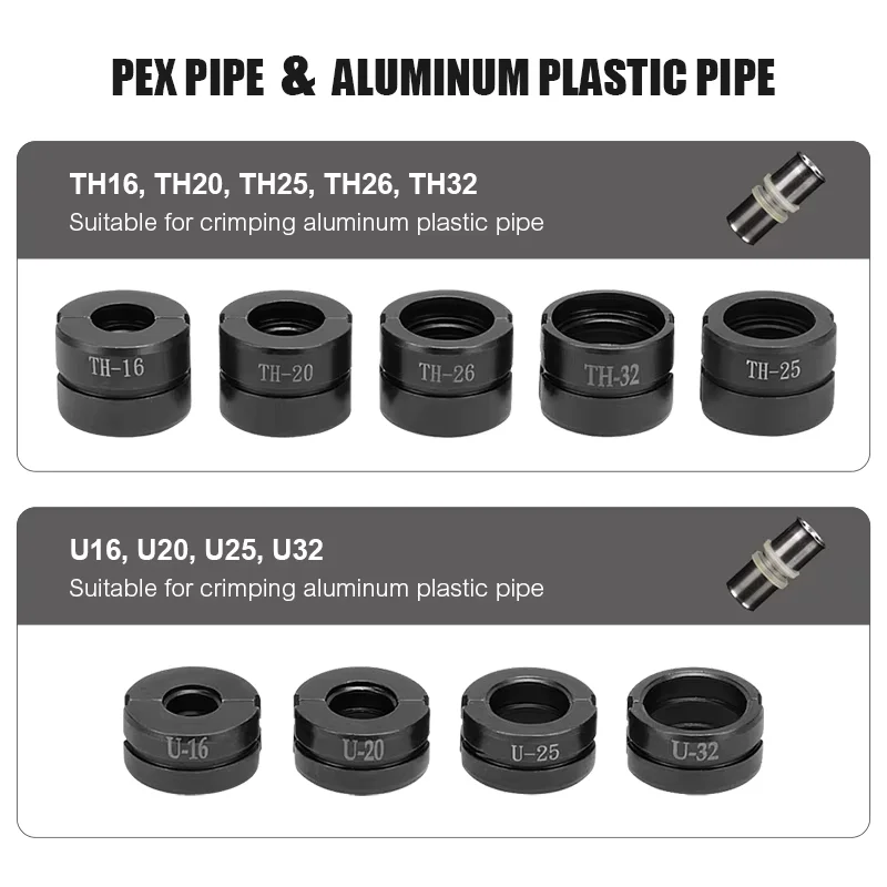 Hydraulic Pipe Crimping Jaw TH U Pipe  for Pex Fittings and V  M  VAU VUS  Pipe press moulds  for Cooper Cube