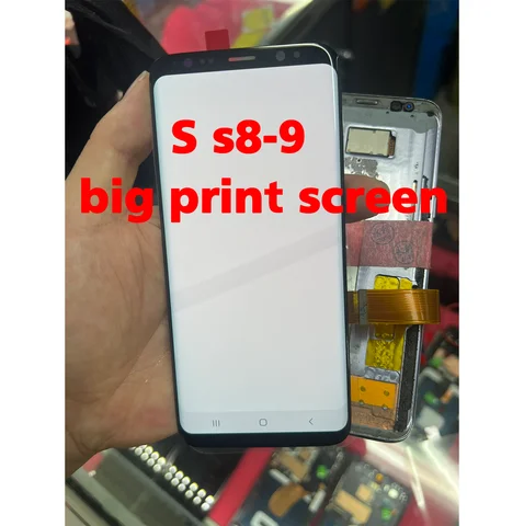 AMOLED For Samsung Galaxy S8 SM-G950B G950W G950U G950F G950 Super AMOLED LCD Display Assembly Screen Replacement With Defects