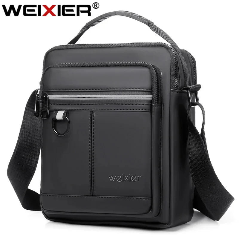 

WEIXIER New Water Proof Men High-End Fashion Crossbody Bag Brand Business Casual Shoulder Travel Ipad Tote Bags Light Portable