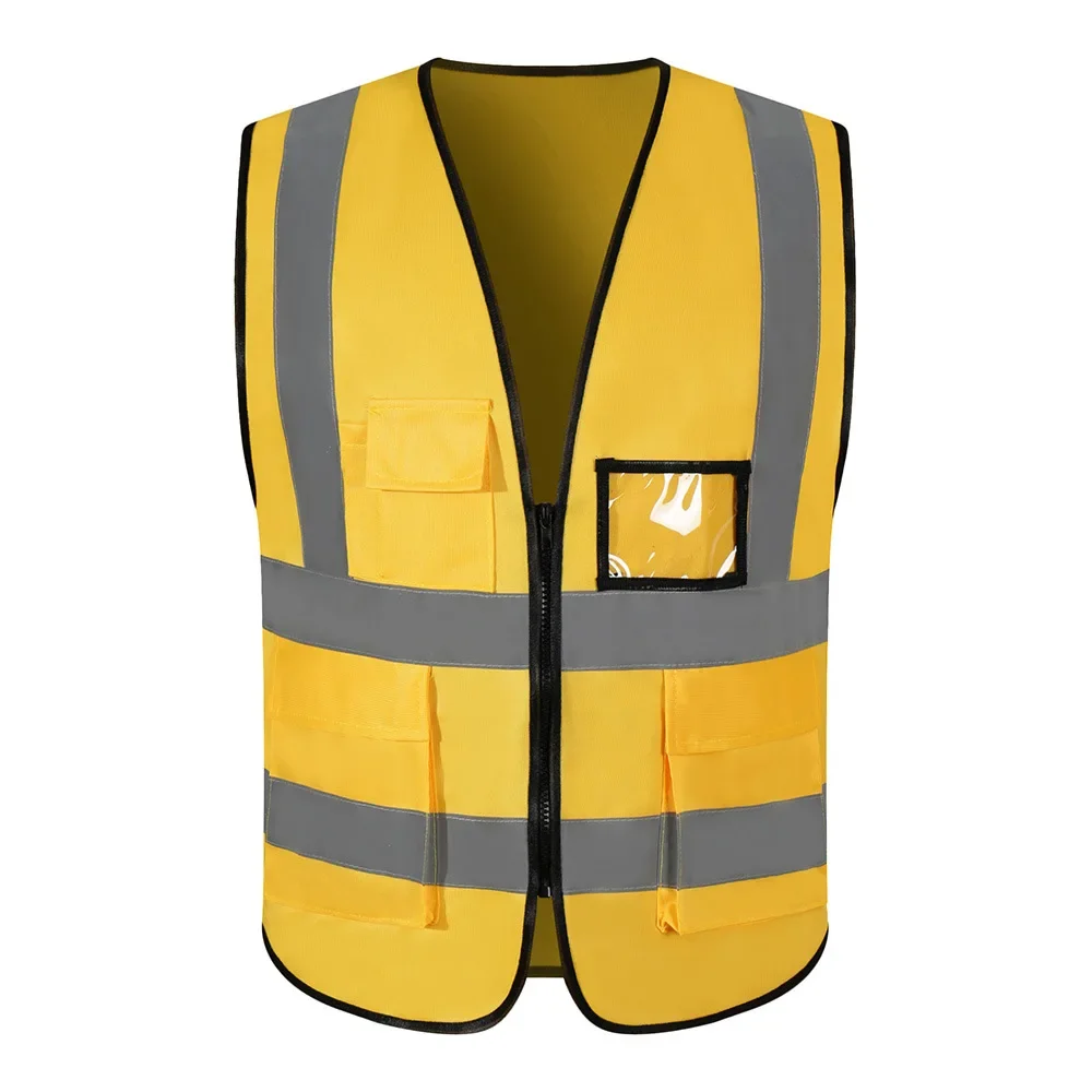 Factory Price! 1 PCS Free Custom LOGO Reflective Safety Vest High visibility Construction Work Uniforms Logo Printing 2022