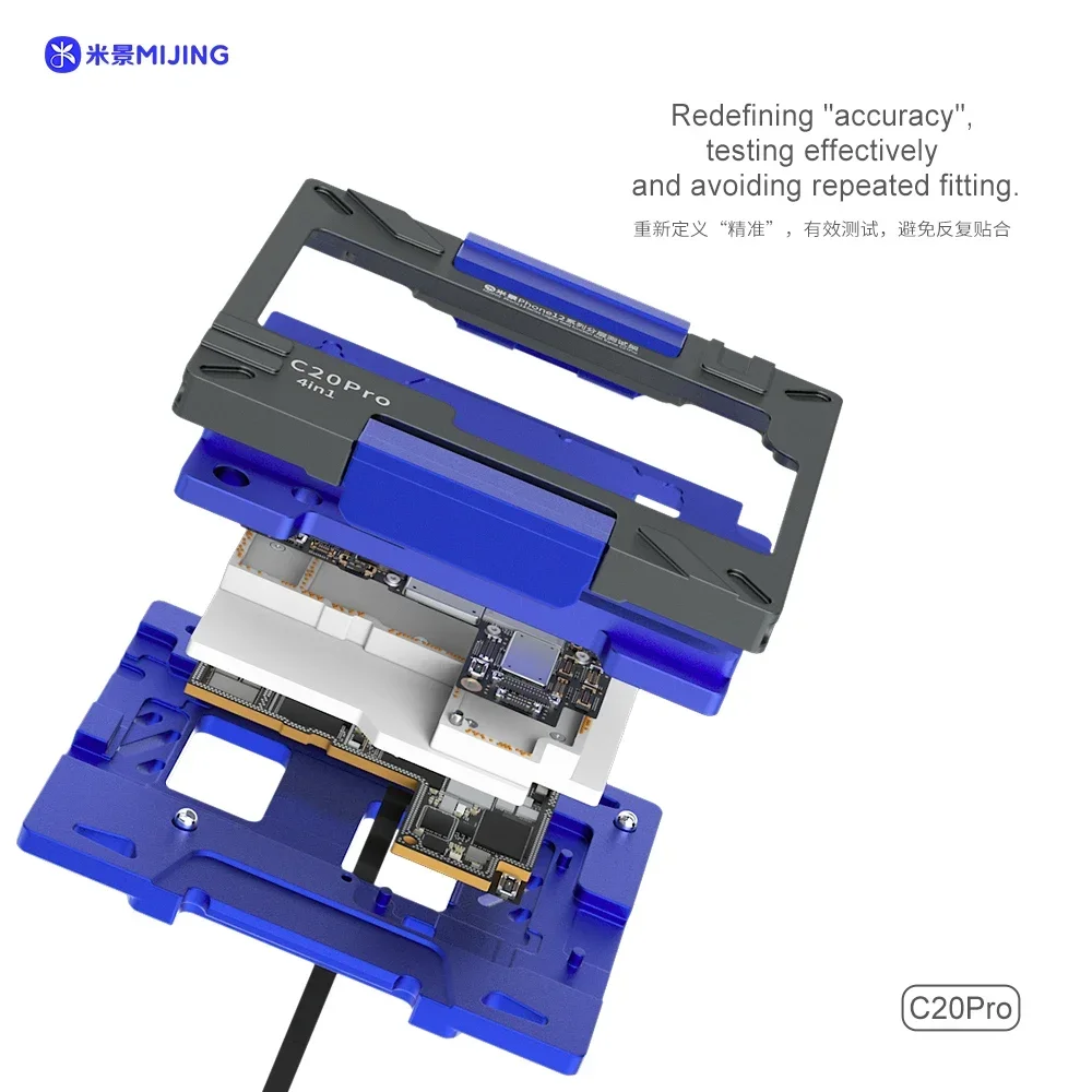 MiJing C20 Pro Motherboard Middle Layer Tester Platform For iPhone 12 Pro Max 12Mini Logic Board Lower Middle Frame Repair tools