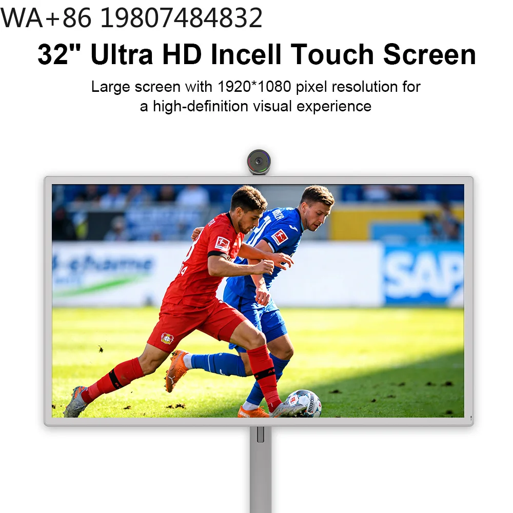 

21/24/32 Inch White Android Interactive Touch LED FHD Display, Built-in Stereo Wireless Portable for Indoor Exhibition Hall