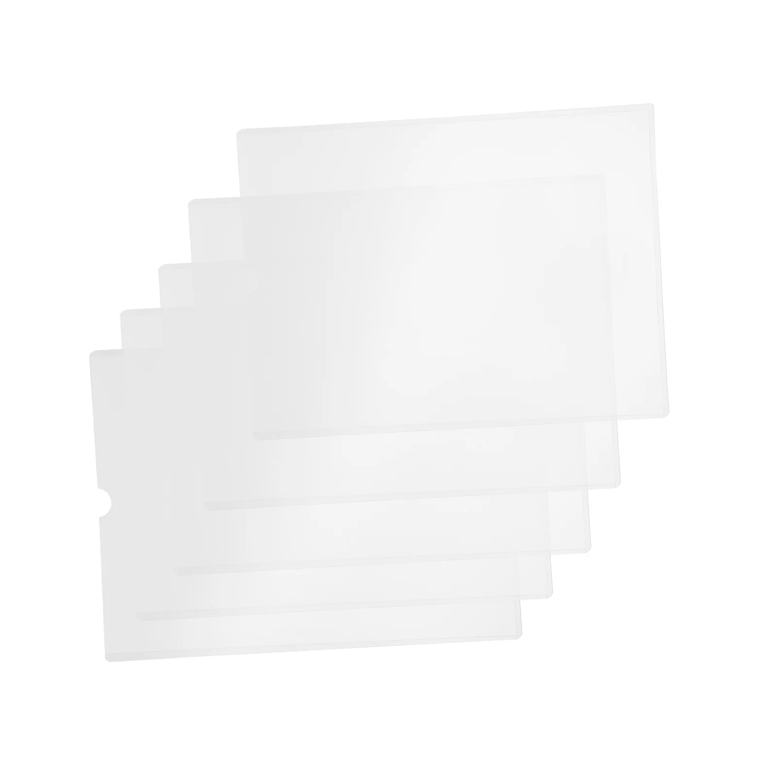 

5Pcs PVC Documents Protective Covers Strong Practicability Certification Protecting Cases Space Saving Overlapping Placement