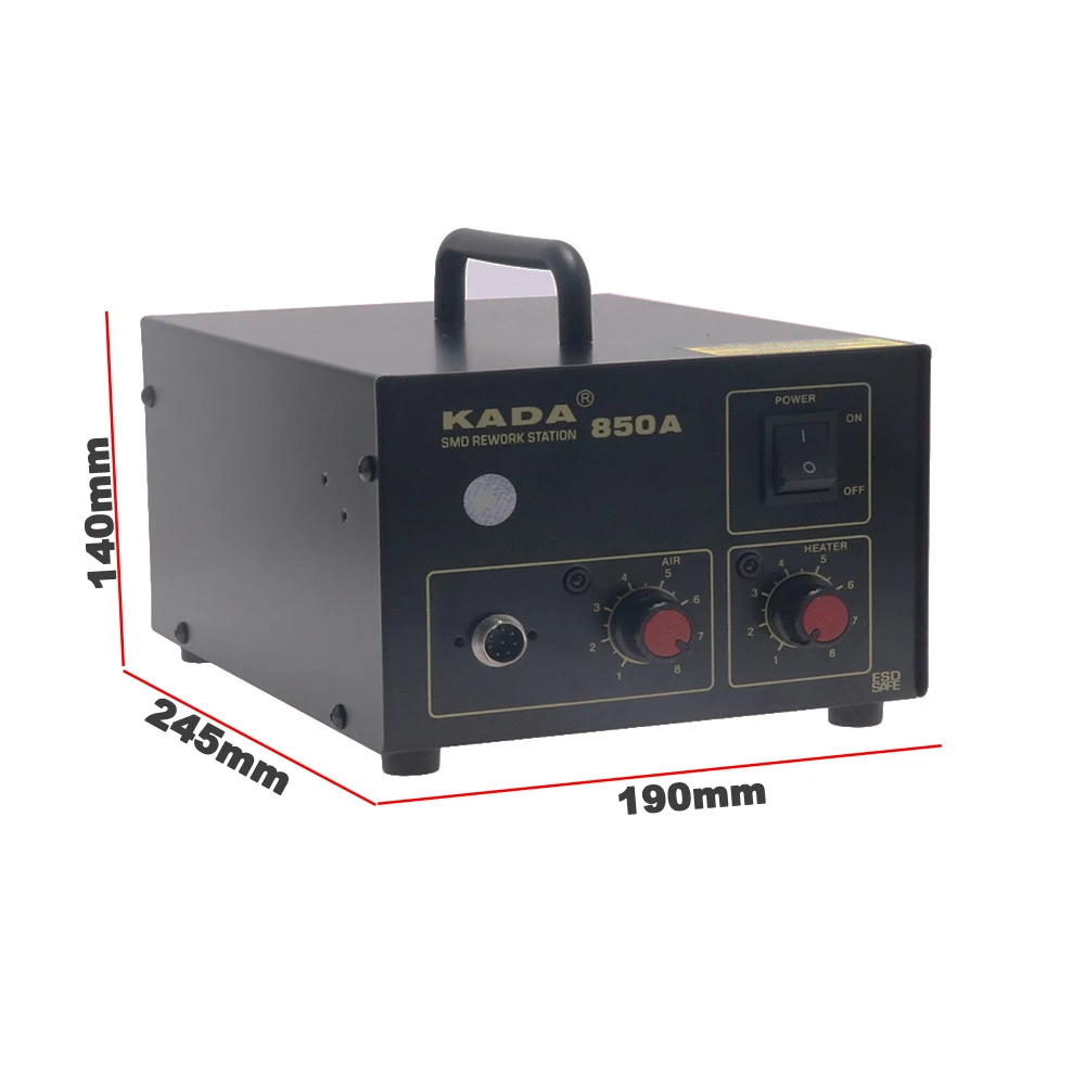 KADA 850A Antistatic SMD Rework Station Lead-free Soldering Station Demolition IC Hot Air Gun Welding Station