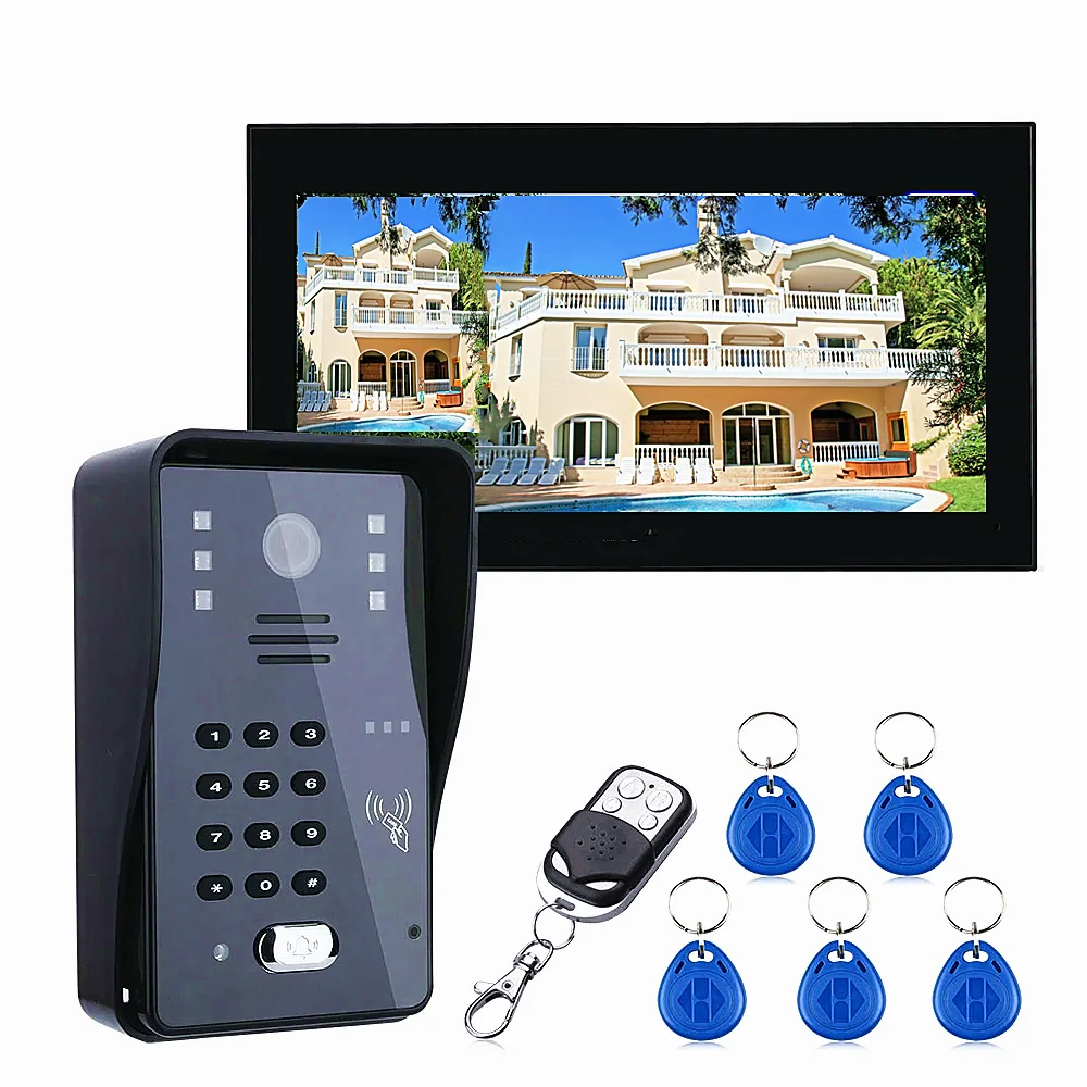 

Video Intercom door phone RFID Password 1000TVL Doorbell Camera Wireless Remote Access Control System for home apartment