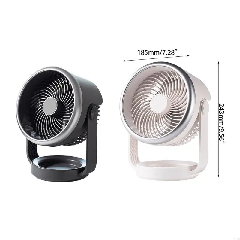Ventilador eléctrico D0AB 3600 mAh Ciruladores portátiles Desktop ventiladores