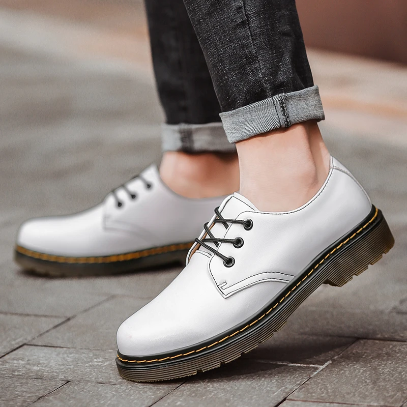 Scarpe da lavoro all'aperto di marca di lusso fondo spesso scarpe Oxford versatili scarpe antinfortunistiche stringate suola di manzo Comfort suola morbida Casual