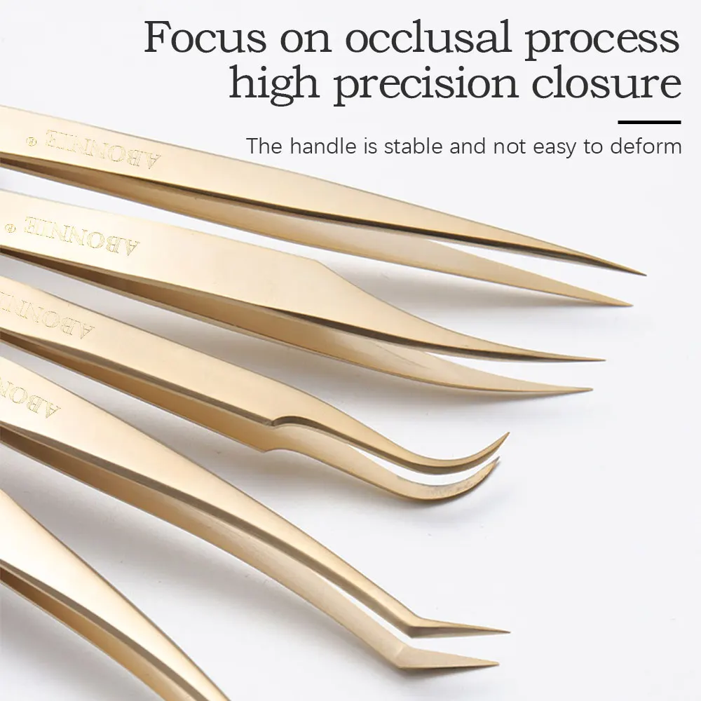 Makeup Professional Eyelash Tweezers 3D Volume Eyelash Extension Tweezer Fan Lash Eyebrow Tweezers Excellent Closure