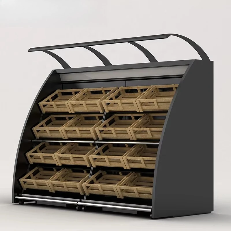 Supermarket fruit and vegetable display refrigerator feezer equipment