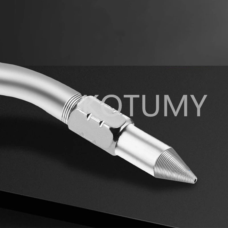 هوائي ارتفاع ضغط الشحوم حاقن الحلمة فوهة الزبدة أنابيب يتكيفون بندقية الشحوم الصغيرة مقرنة دليل مضخة الشحوم رئيس