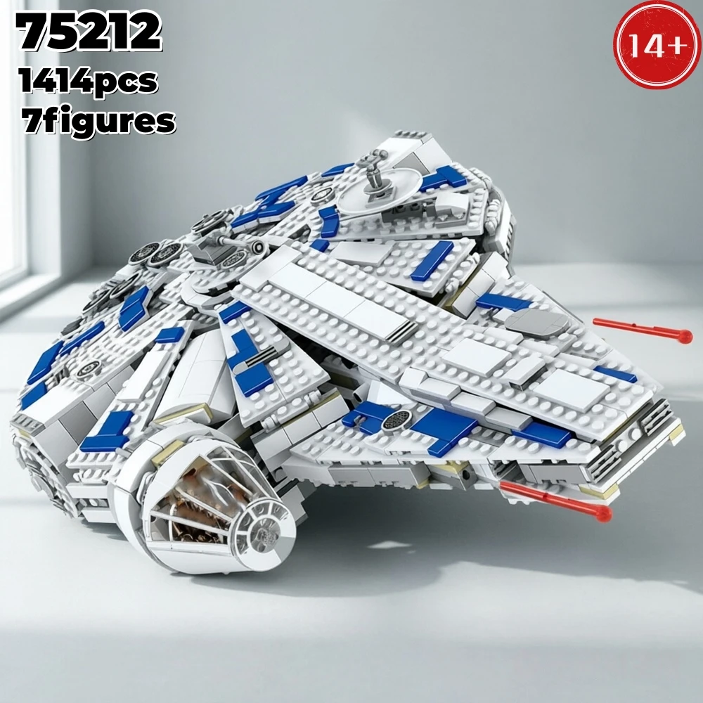 Image of Auf Lager: Space Battle 1414-teiliges Galaxy Run Raumschiff-Bausatz mit 7 Figuren, Modellbausteine für Erwachsene, Geschenkspielzeug