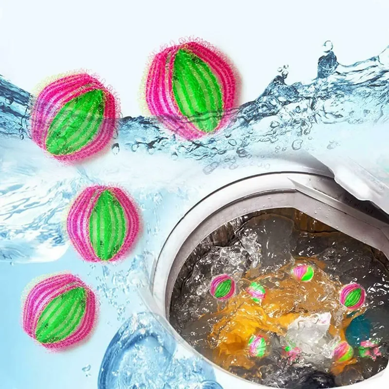 12/6pcs Catch Lint Washing Machine Accessories Hair Removal Device Laundry Balls Can Be Reused Removes Lint From Clothes Ball